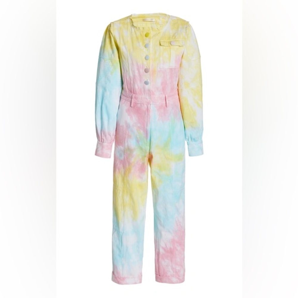 Love shack fancy Colorful Tie-Dye Jumpsuit